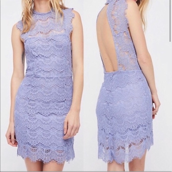 purple lace bodycon dress